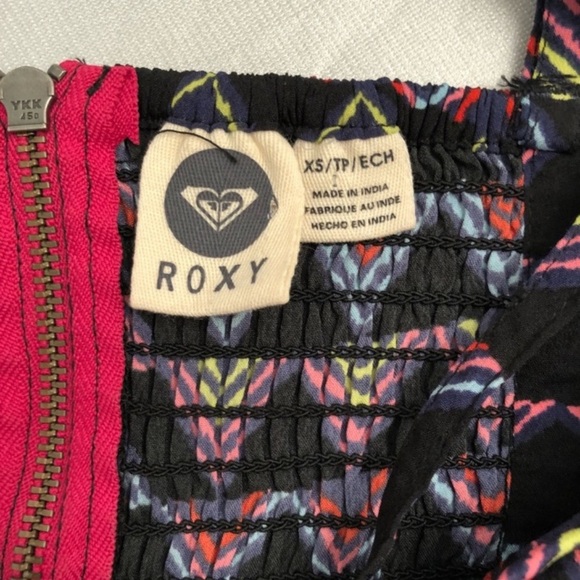 Roxy multicolor black skater sundress with adjustable straps - Picture 6 of 13
